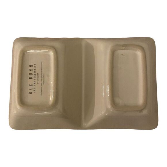 Rae Dunn Mr. & Mrs. Divided Tray Trinket Dish - Picture 8 of 12